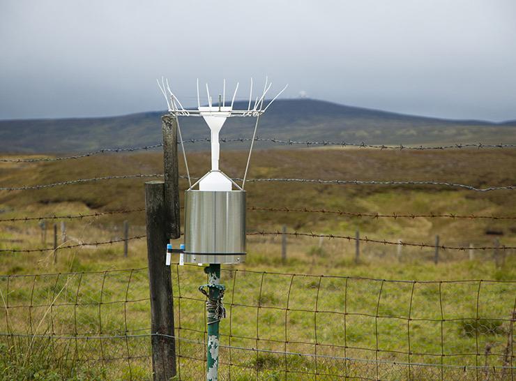 Atmospheric chemistry monitoring equipment at Moor House