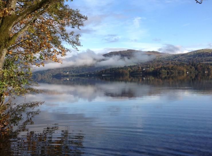 Lake Windermere in the mist