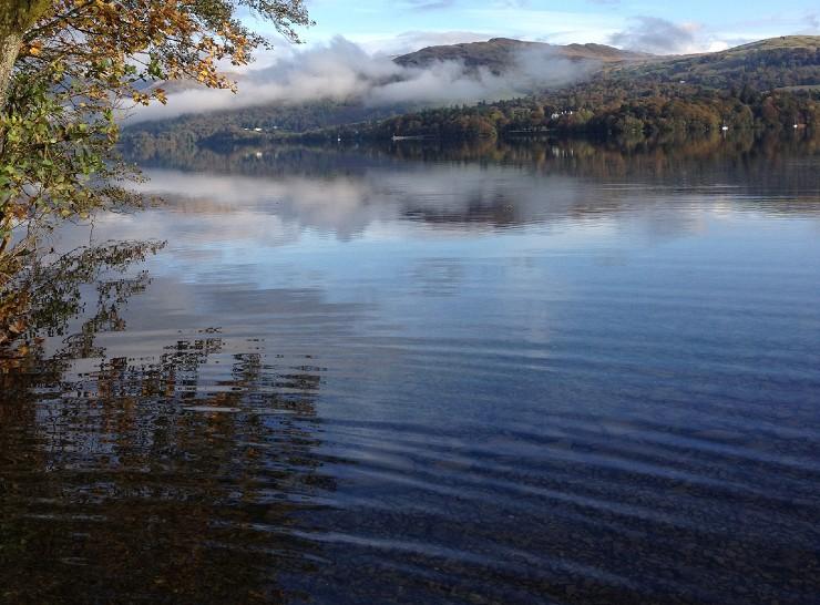 Lake Windermere in the mist